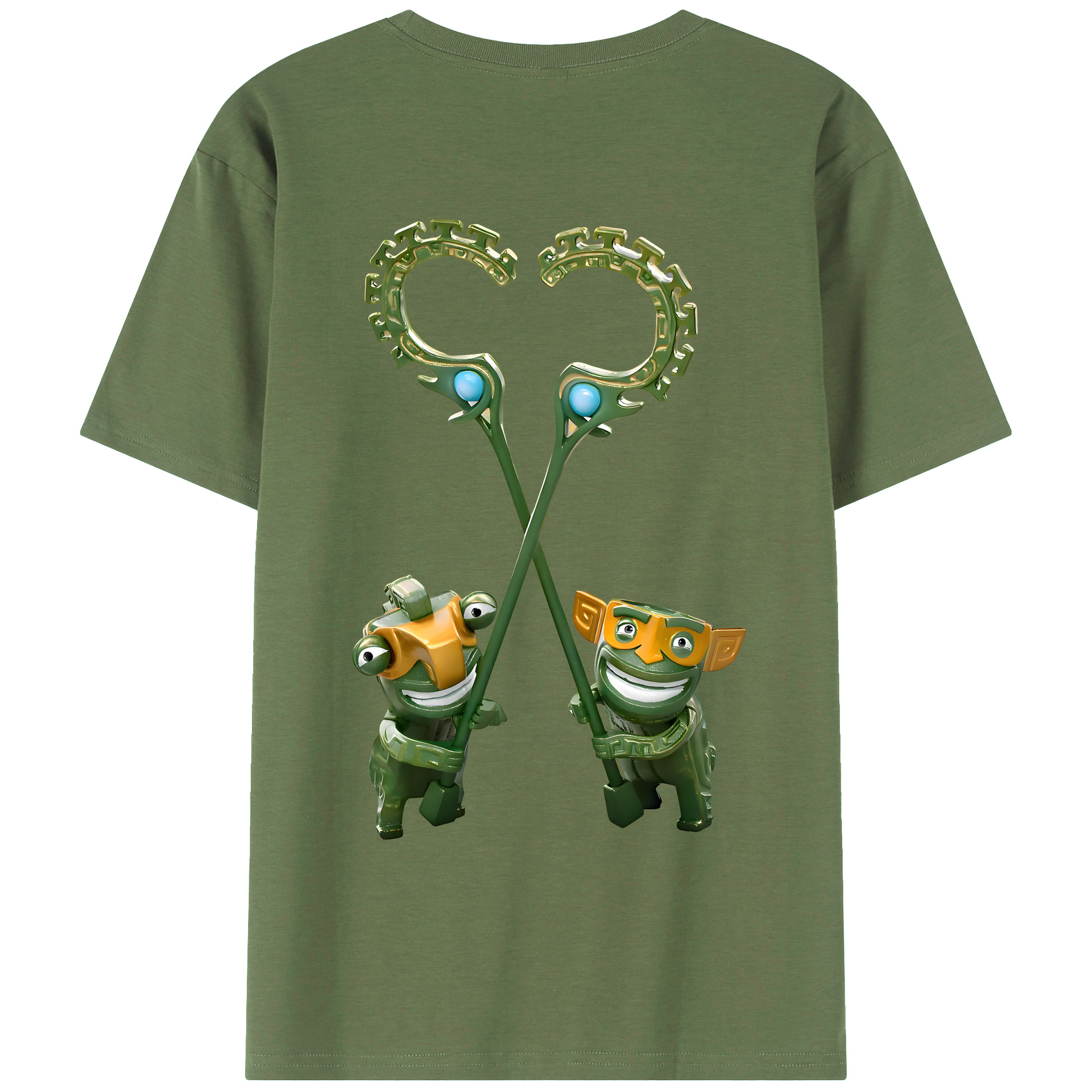（画像用） Ne Zha 2 ナタ 魔童の大暴れ 綿100％ メンズ半袖Tシャツ（バックプリント） 通気性